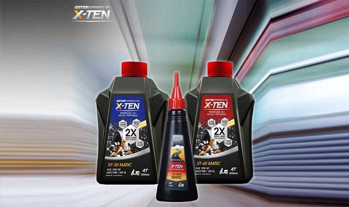 oli x ten untuk motor matic